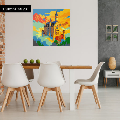 150*150studs, 120*120cm, 47,25*47,25inch
