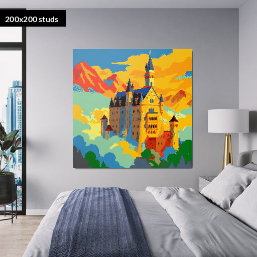 200*200studs, 160*160cm, 63*63inch