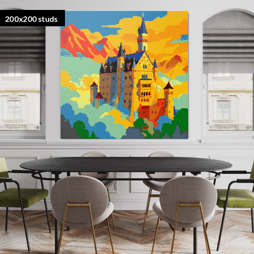 200*200studs, 160*160cm, 63*63inch