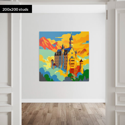 200*200studs, 160*160cm, 63*63inch