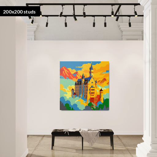 200*200studs, 160*160cm, 63*63inch