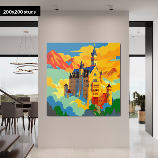 200*200studs, 160*160cm, 63*63inch