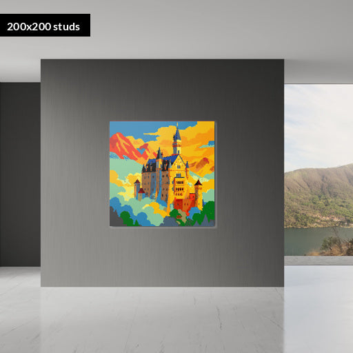 200*200studs, 160*160cm, 63*63inch
