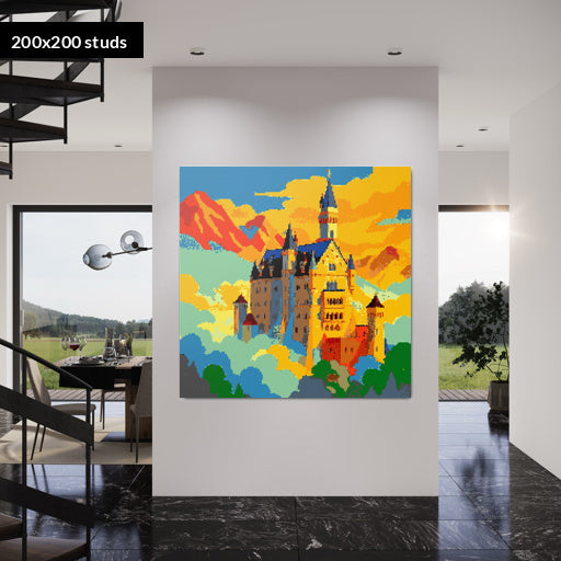 200*200studs, 160*160cm, 63*63inch