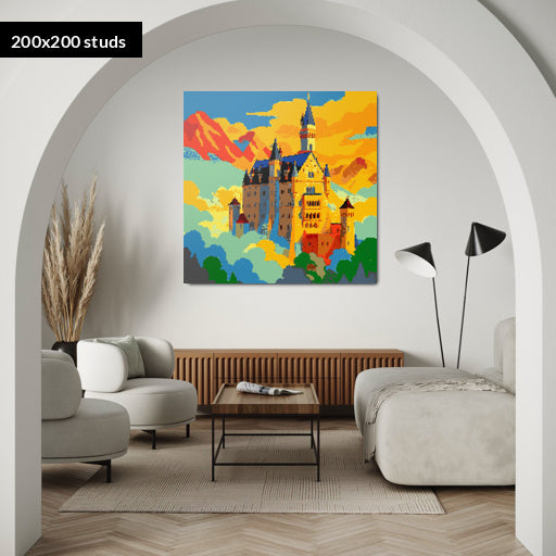 200*200studs, 160*160cm, 63*63inch