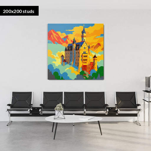 200*200studs, 160*160cm, 63*63inch