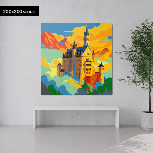 200*200studs, 160*160cm, 63*63inch