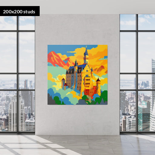 200*200studs, 160*160cm, 63*63inch