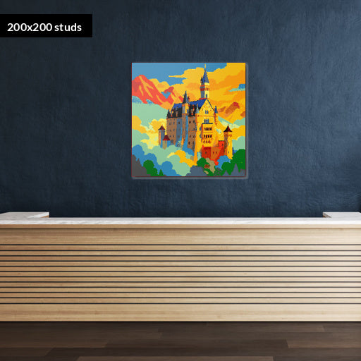 200*200studs, 160*160cm, 63*63inch