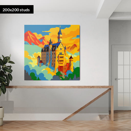 200*200studs, 160*160cm, 63*63inch