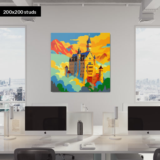 200*200studs, 160*160cm, 63*63inch