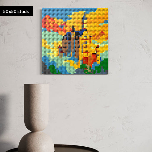 50*50studs, 40*40cm, 15,75*15,75inch