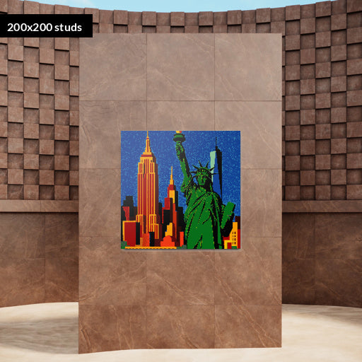 200*200studs, 160*160cm, 63*63inch
