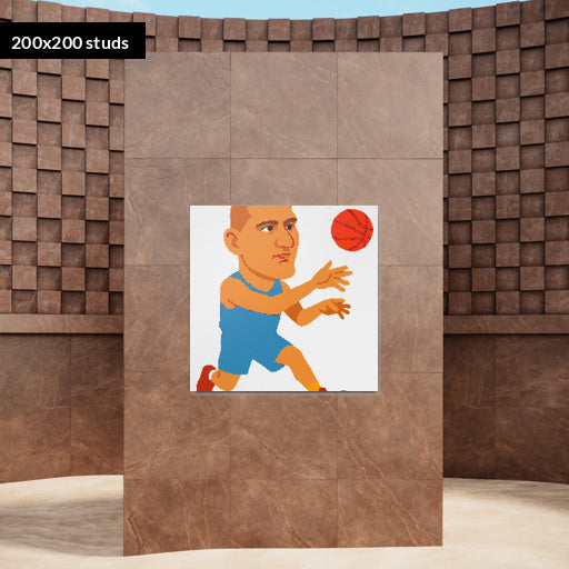 200*200studs, 160*160cm, 63*63inch