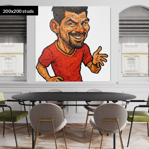 200*200studs, 160*160cm, 63*63inch