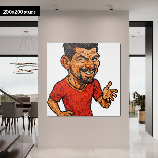 200*200studs, 160*160cm, 63*63inch