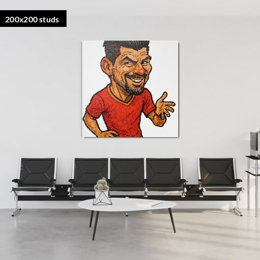 200*200studs, 160*160cm, 63*63inch