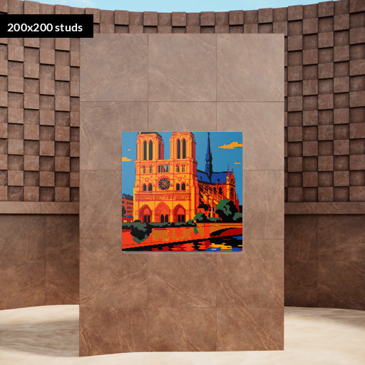 200*200studs, 160*160cm, 63*63inch