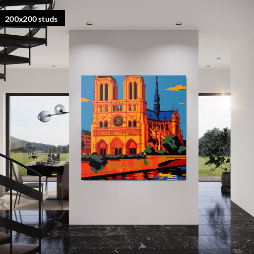 200*200studs, 160*160cm, 63*63inch