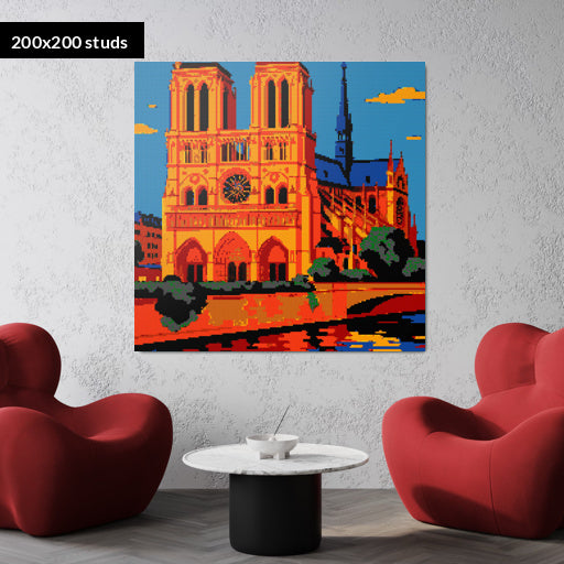 200*200studs, 160*160cm, 63*63inch