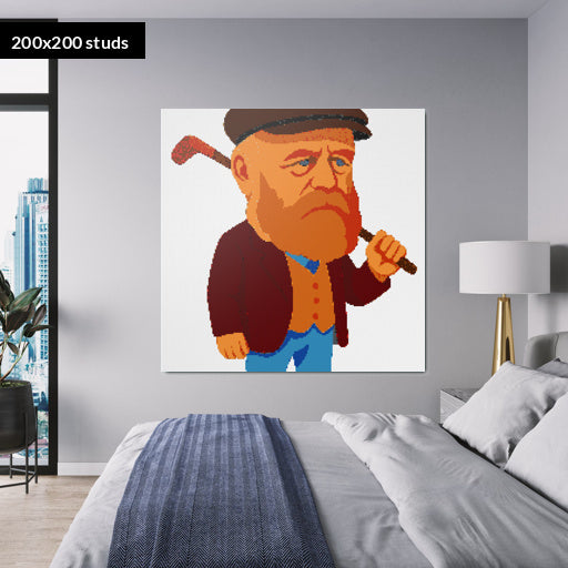 200*200studs, 160*160cm, 63*63inch