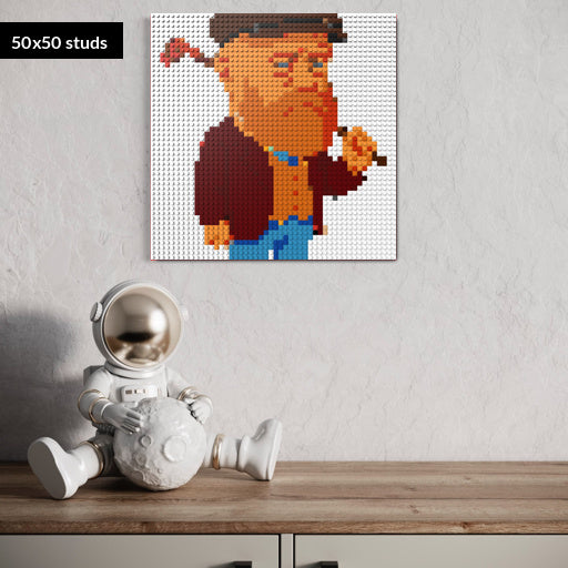 50*50studs, 40*40cm, 15,75*15,75inch
