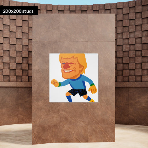 200*200studs, 160*160cm, 63*63inch