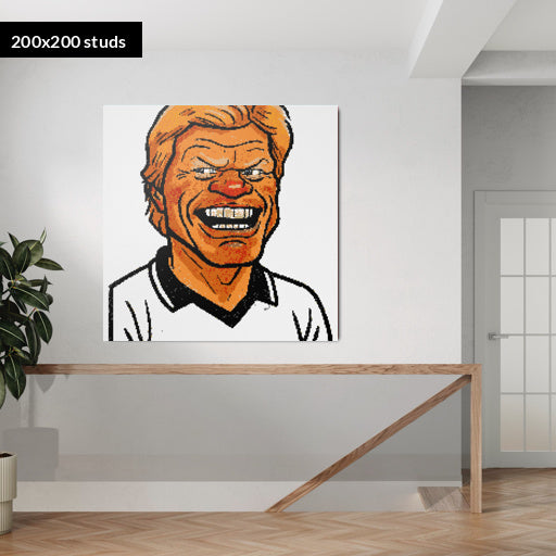 200*200studs, 160*160cm, 63*63inch