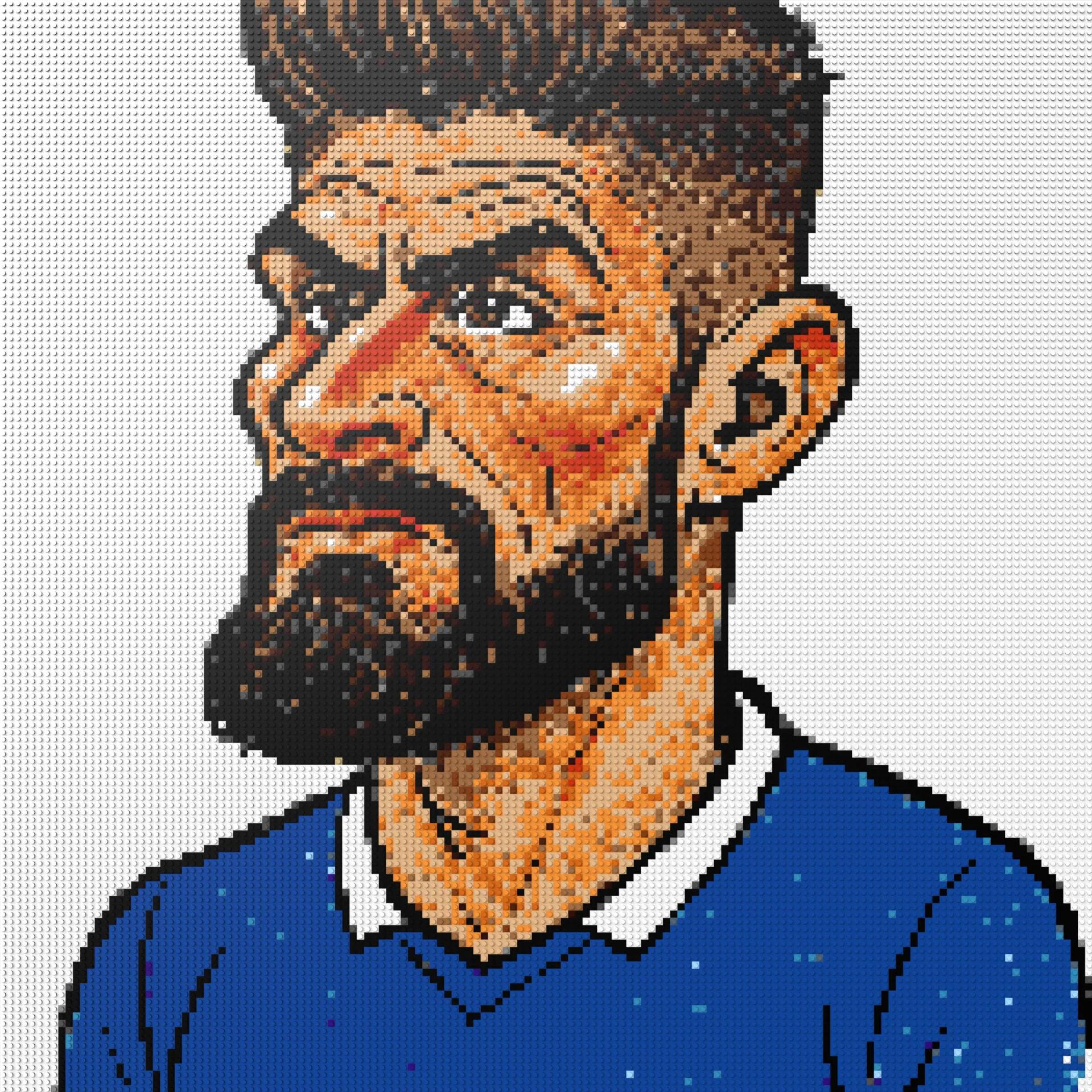 150*150studs, 120*120cm, 47,25*47,25inch