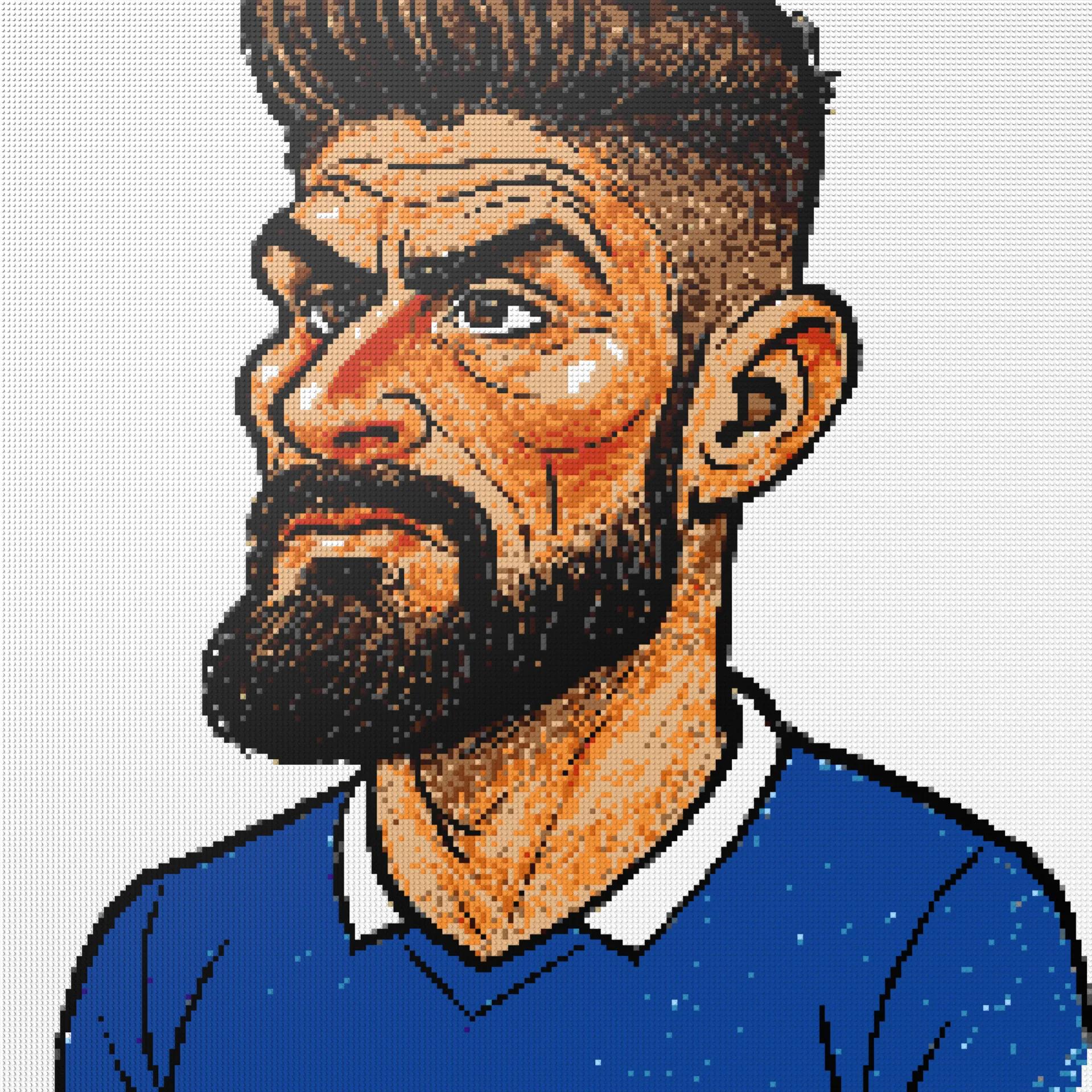 200*200studs, 160*160cm, 63*63inch