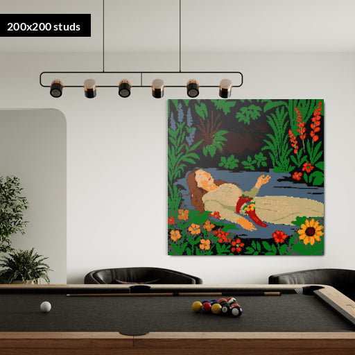 200*200studs, 160*160cm, 63*63inch