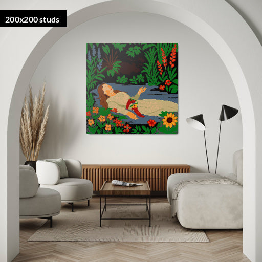 200*200studs, 160*160cm, 63*63inch
