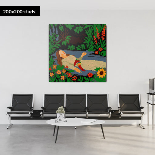 200*200studs, 160*160cm, 63*63inch