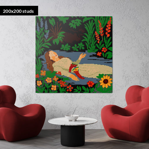 200*200studs, 160*160cm, 63*63inch