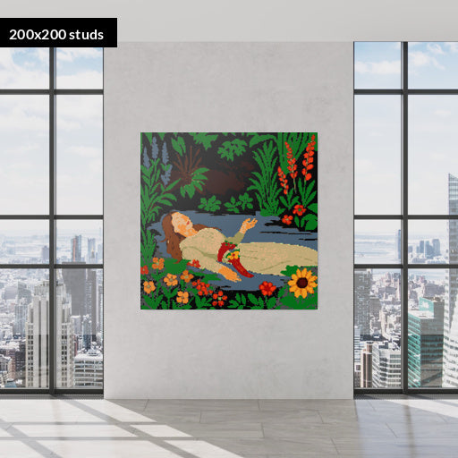 200*200studs, 160*160cm, 63*63inch