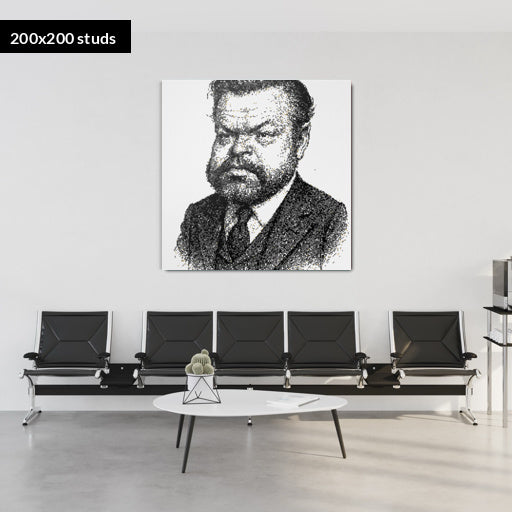 200*200studs, 160*160cm, 63*63inch