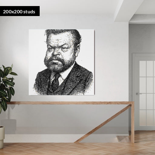 200*200studs, 160*160cm, 63*63inch