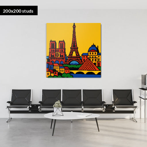 200*200studs, 160*160cm, 63*63inch