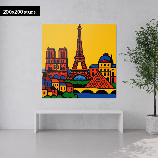 200*200studs, 160*160cm, 63*63inch