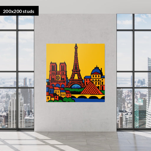 200*200studs, 160*160cm, 63*63inch