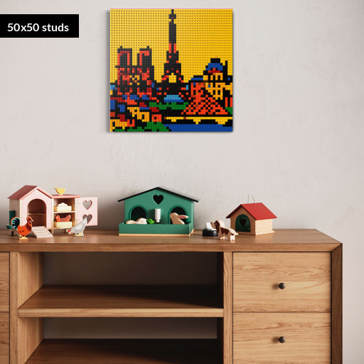 50*50studs, 40*40cm, 15,75*15,75inch