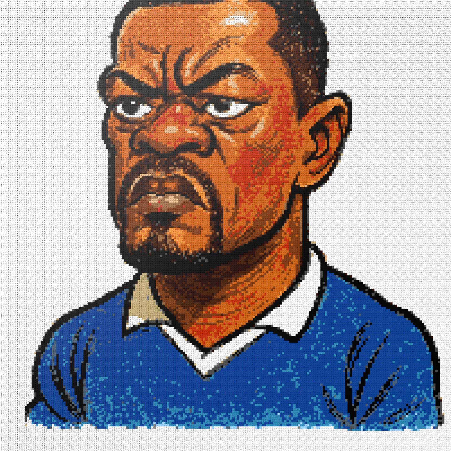 200*200studs, 160*160cm, 63*63inch