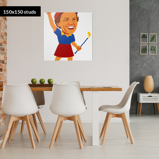 150*150studs, 120*120cm, 47,25*47,25inch