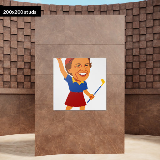 200*200studs, 160*160cm, 63*63inch