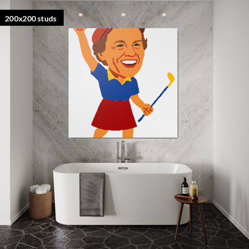 200*200studs, 160*160cm, 63*63inch