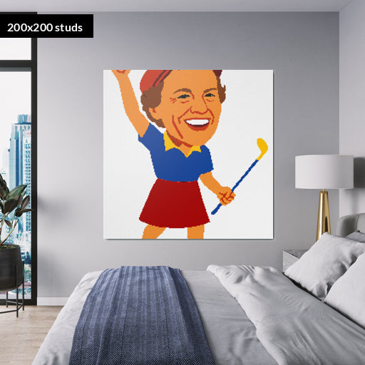 200*200studs, 160*160cm, 63*63inch