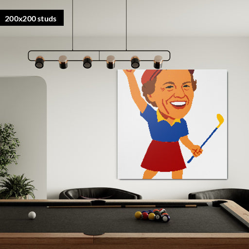 200*200studs, 160*160cm, 63*63inch