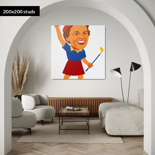 200*200studs, 160*160cm, 63*63inch