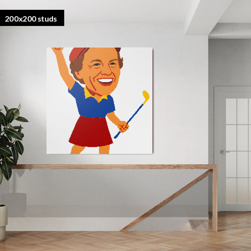 200*200studs, 160*160cm, 63*63inch
