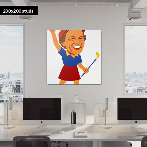 200*200studs, 160*160cm, 63*63inch